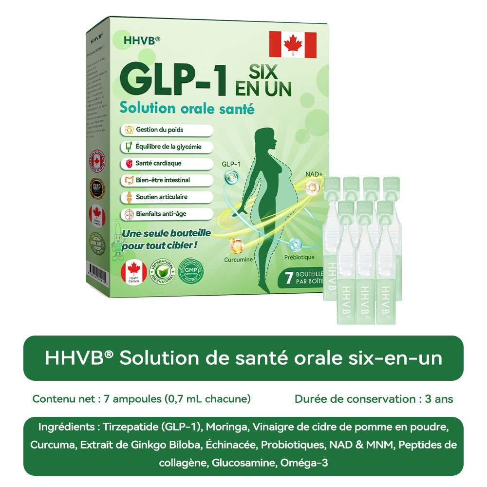 Boutique officielle|𝐻𝑯𝐕𝐁®🏆🎖️𝐆𝐿𝑃-1 SIX IN-ONE Solution de santé liquide oral (Juste une dose par jour, changements visibles en 7 jours) ✅ Pour l'obésité, la santé cardiovasculaire, le diabète, l'apnée du sommeil, les problèmes articulaires, et plus encore