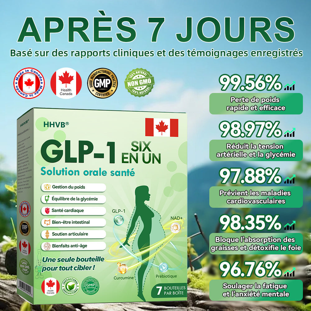 Boutique officielle|𝐻𝑯𝐕𝐁®🦋𝐆𝐿𝑃-1 SIX IN-ONE Solution de santé liquide oral (Juste une dose par jour, changements visibles en 7 jours) ✅ Pour l'obésité, la santé cardiovasculaire, le diabète, l'apnée du sommeil, les problèmes articulaires, et plus encore