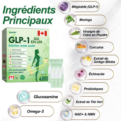 Boutique officielle|𝐻𝑯𝐕𝐁®💧𝐆𝐿𝑃-1 SIX IN-ONE Solution de santé liquide oral (Juste une dose par jour, changements visibles en 7 jours) ✅ Pour l'obésité, la santé cardiovasculaire, le diabète, l'apnée du sommeil, les problèmes articulaires, et plus encore